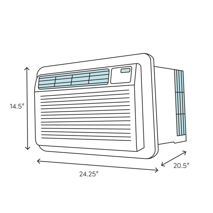 PerfectAire Perfect Aire 14000 BTU Through The Wall Air Conditioner for